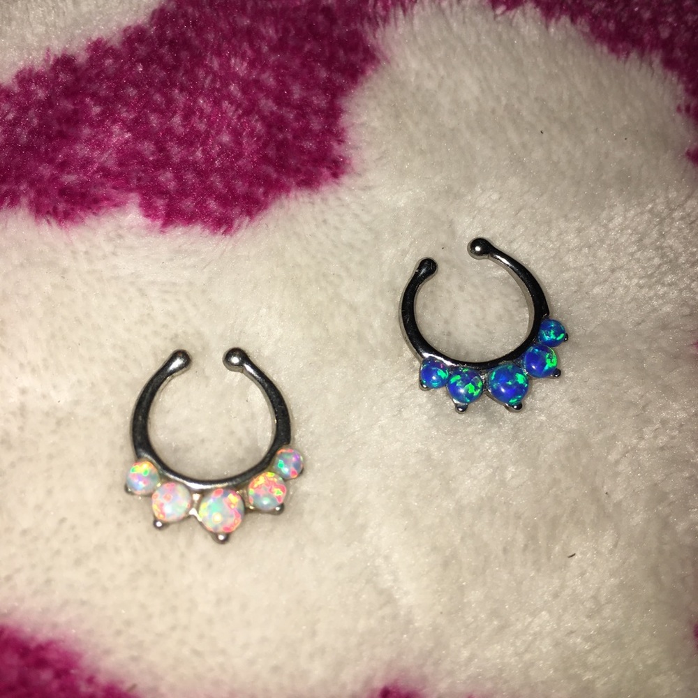 Faux septum rings